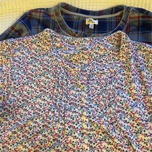 Lot of 2 Aria Women’s Nightgowns- 1 Long Sleeve & 1 Short Sleeve 3X